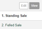 Stage Two Standing Sale and Felled Sale Sections